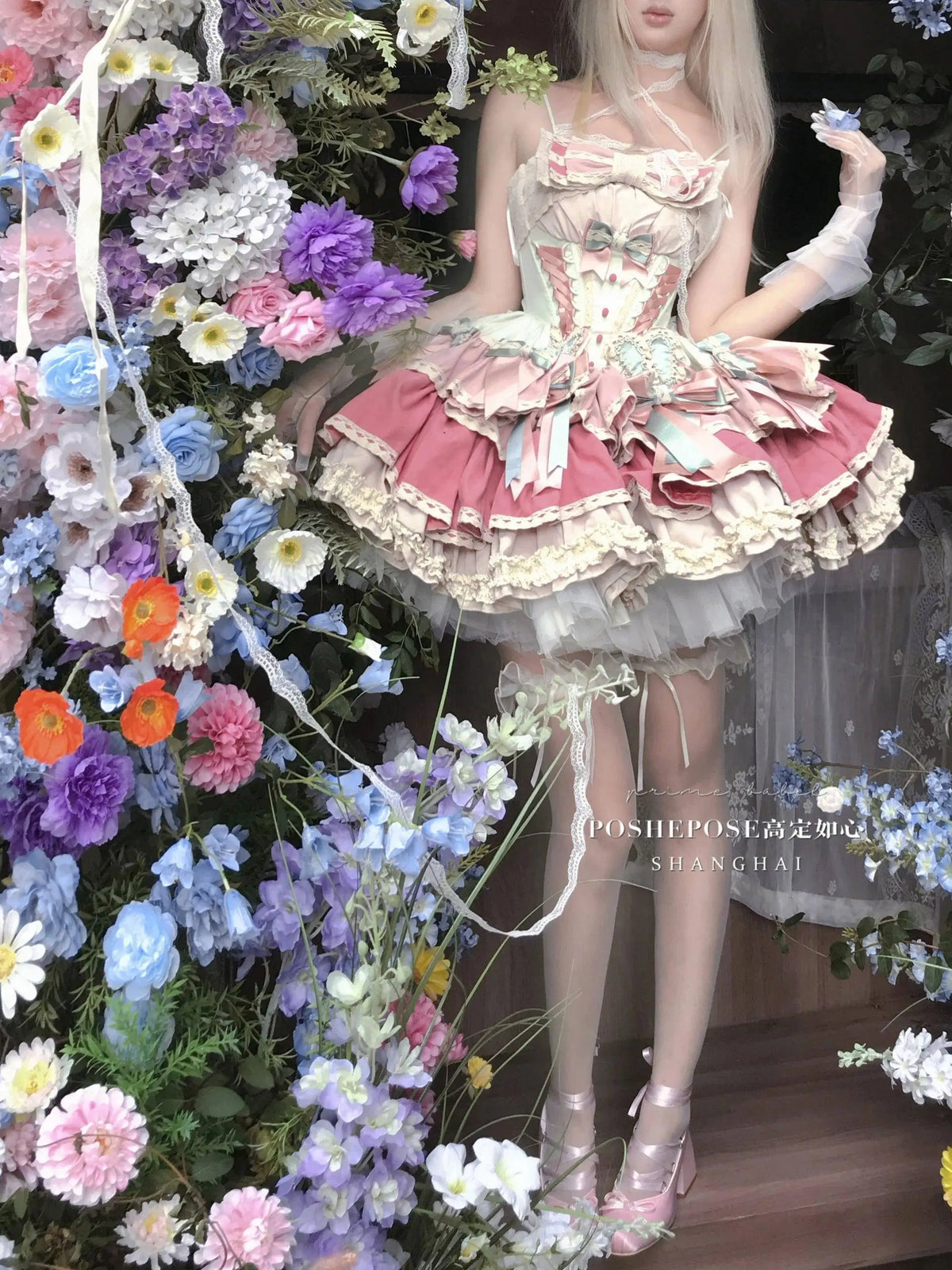 New Girls Birthday Lolita Dress 2025 Spring and Summer Women's Tube Top Satin Bowknot Slim Pettiskirt Short Mini Party Dress SS69
