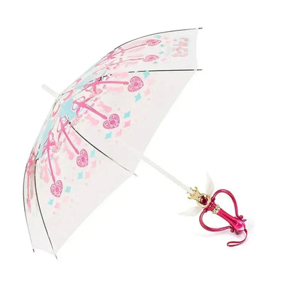 New Sailor Magic Moon Stick Umbrella Transparent Sailormoon Paraguas for Women Girls Luminous Umbrellas Rain Gear Kids Gifts SS69