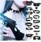 New Sexy Harajuku PU Leather Chain Heart Pendant Necklaces Women Men Punk Neck Gothic Black Pink Choker Necklace Cool Collar SS69