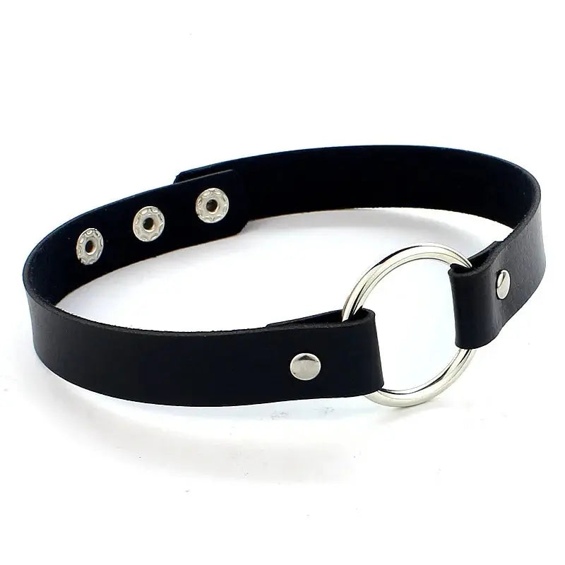 New Sexy Harajuku PU Leather Chain Heart Pendant Necklaces Women Men Punk Neck Gothic Black Pink Choker Necklace Cool Collar SS69