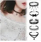 New Sexy Harajuku PU Leather Chain Heart Pendant Necklaces Women Men Punk Neck Gothic Black Pink Choker Necklace Cool Collar - SS69