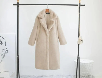 New Women Contrast Color Mink Faux Fur Coat Winter Fur Lady Long Coat искусственная шуба SS69