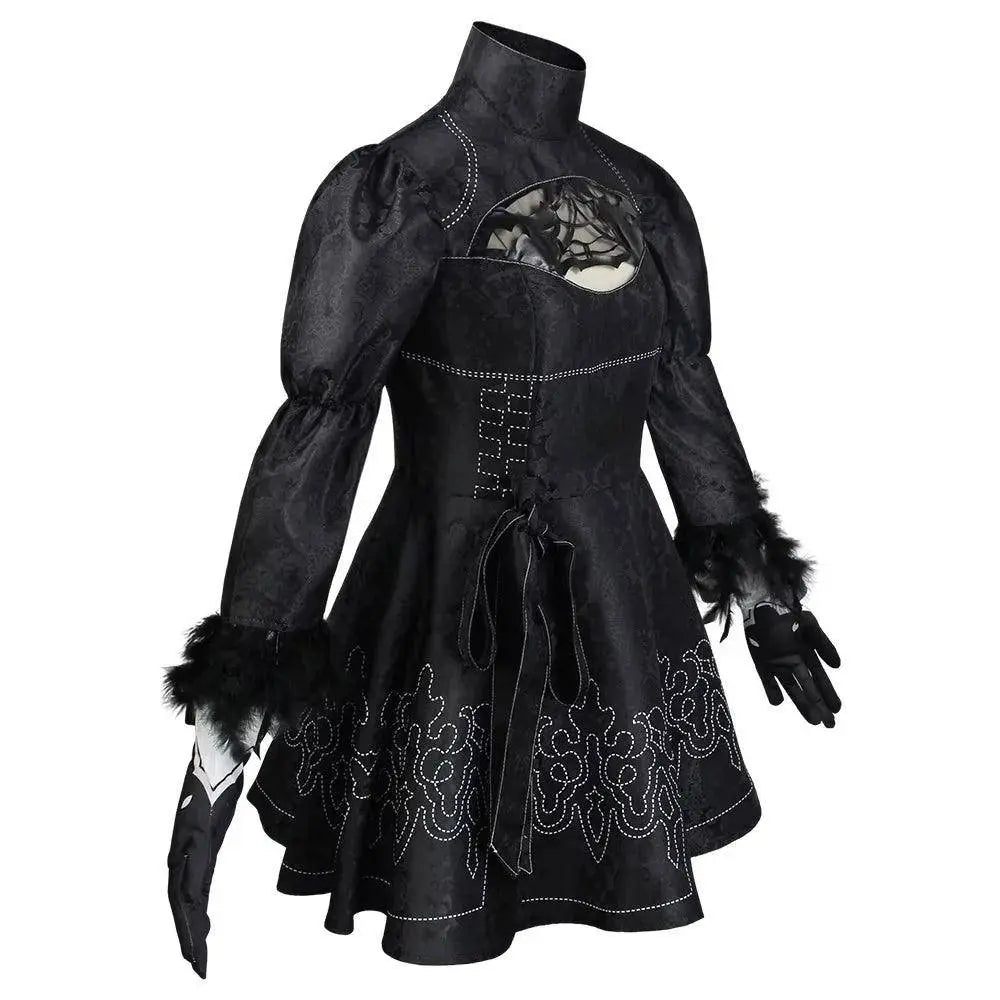 Nier Automata Cosplay Costume Yorha 2B sexy Outfit Game Figures Suit Women Role Play Costumes Girls Halloween Party Fancy Dress - SS69