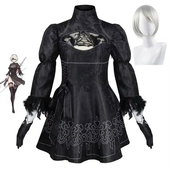 Nier Automata Cosplay Costume Yorha 2B sexy Outfit Game Figures Suit Women Role Play Costumes Girls Halloween Party Fancy Dress - SS69