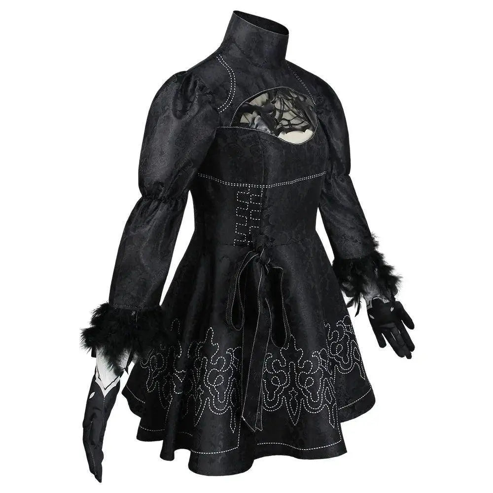 Nier Automata Cosplay Costume Yorha 2B sexy Outfit Game Figures Suit Women Role Play Costumes Girls Halloween Party Fancy Dress - SS69