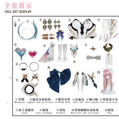 Newly Upgraded Game Cosplay Series: Wuthering Waves-Aemeath Cosplay Costume full set QQcos S-XL