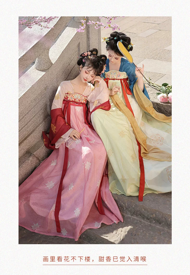 SS69 Women's Traditional Chinese Hanfu Polyester Fairy Dance Costume