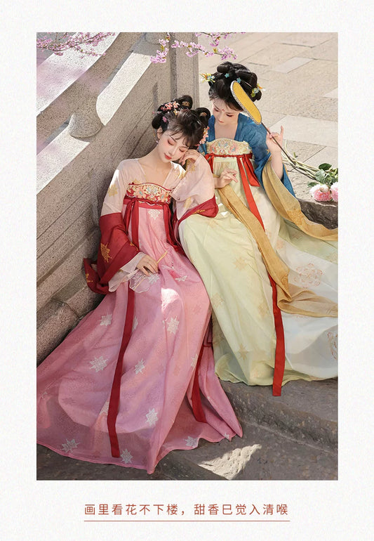 SS69 Women's Traditional Chinese Hanfu Polyester Fairy Dance Costume