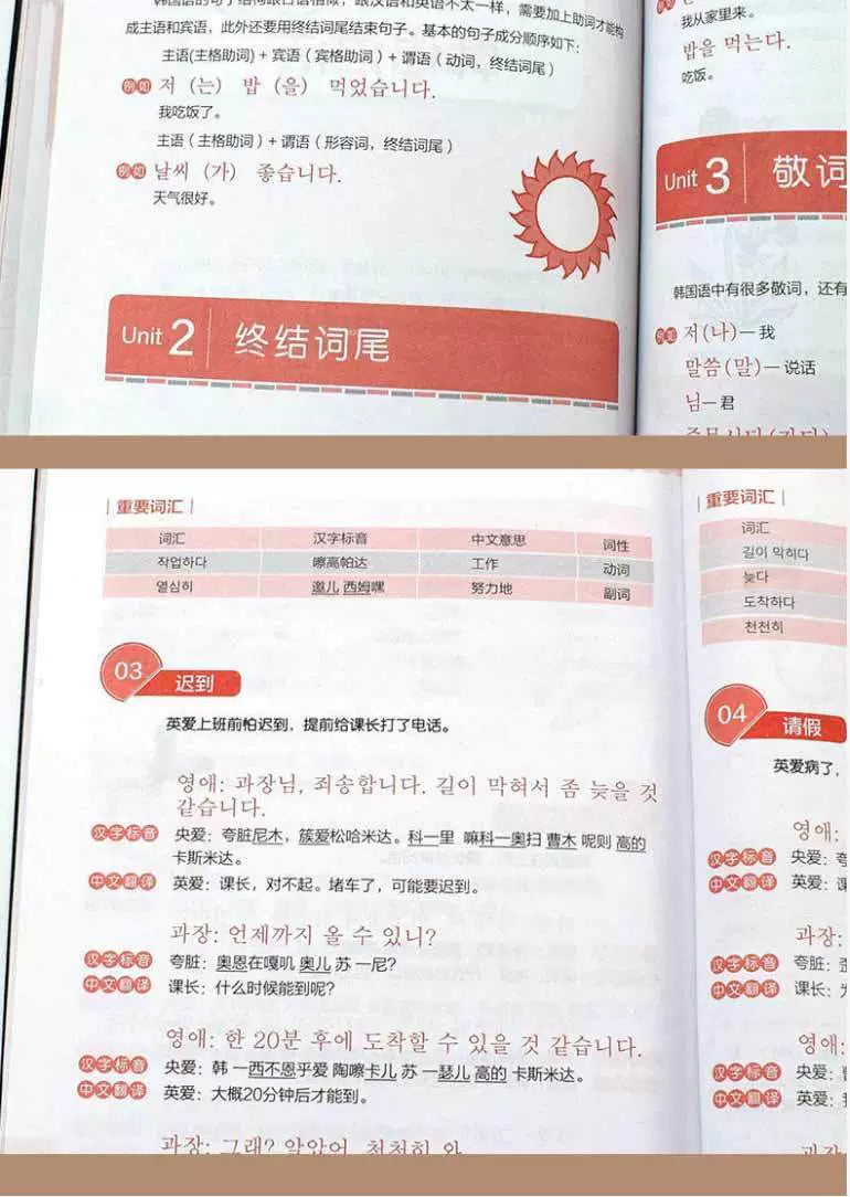 Zero Basic Self-study Japanese,English,Korean Easy to Learn Japanese Words Teaching Material Book for Beginer SS69