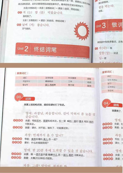 Zero Basic Self-study Japanese,English,Korean Easy to Learn Japanese Words Teaching Material Book for Beginer SS69