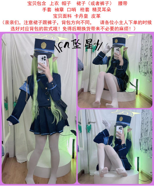 Game Blue Archive Tachibana Nozomi Cosplay Costume Wig Shoes Hikari Cosplay Highlander Railroad Academy Role Play Uniform Prop SS69