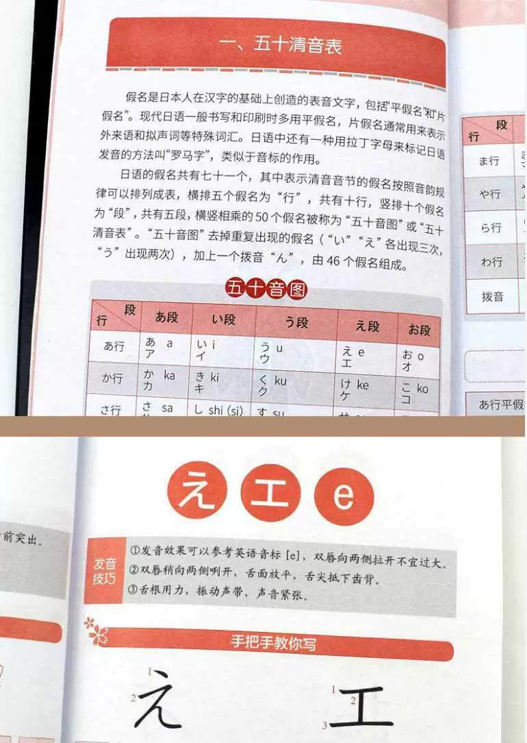 Zero Basic Self-study Japanese,English,Korean Easy to Learn Japanese Words Teaching Material Book for Beginer SS69