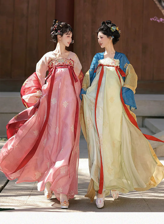 SS69 Women's Traditional Chinese Hanfu Polyester Fairy Dance Costume