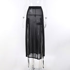 Punk Faux Leather Cropped Jacket with Rivets - Women's Streetwear