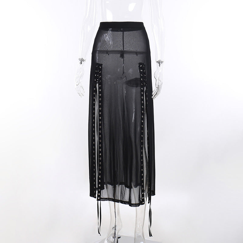 Punk Faux Leather Cropped Jacket with Rivets - Women's Streetwear