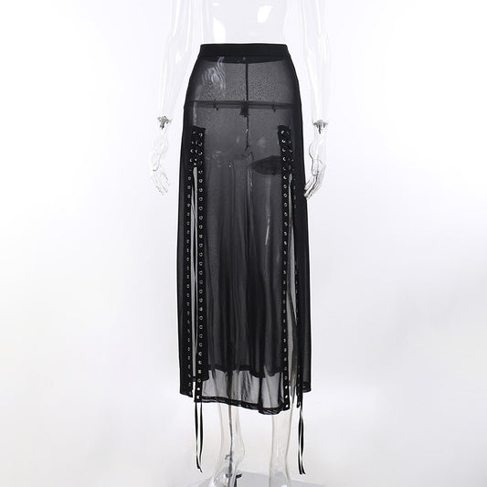 Punk Faux Leather Cropped Jacket Women Spring 2024 Streetwear Sexy Slim Fit Rivet PU Blouse Top