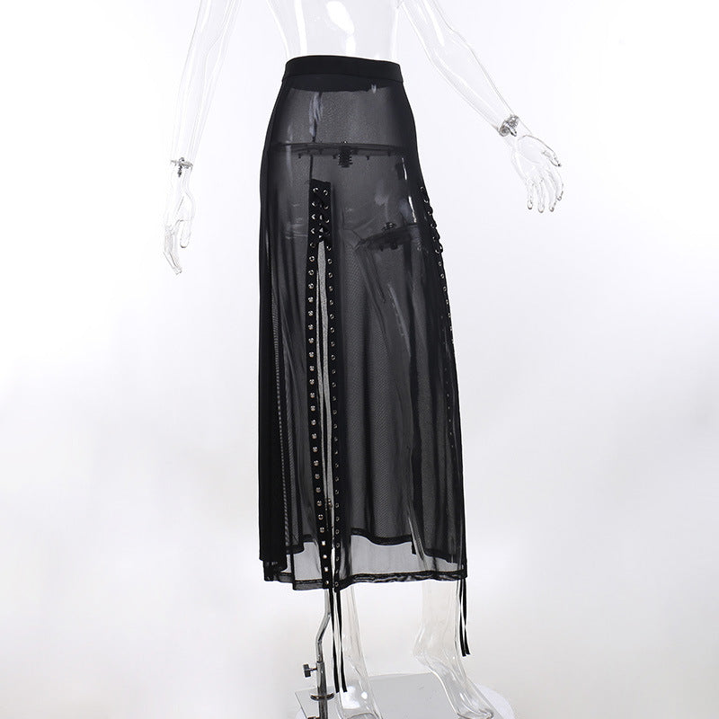 Punk Faux Leather Cropped Jacket with Rivets - Women's Streetwear
