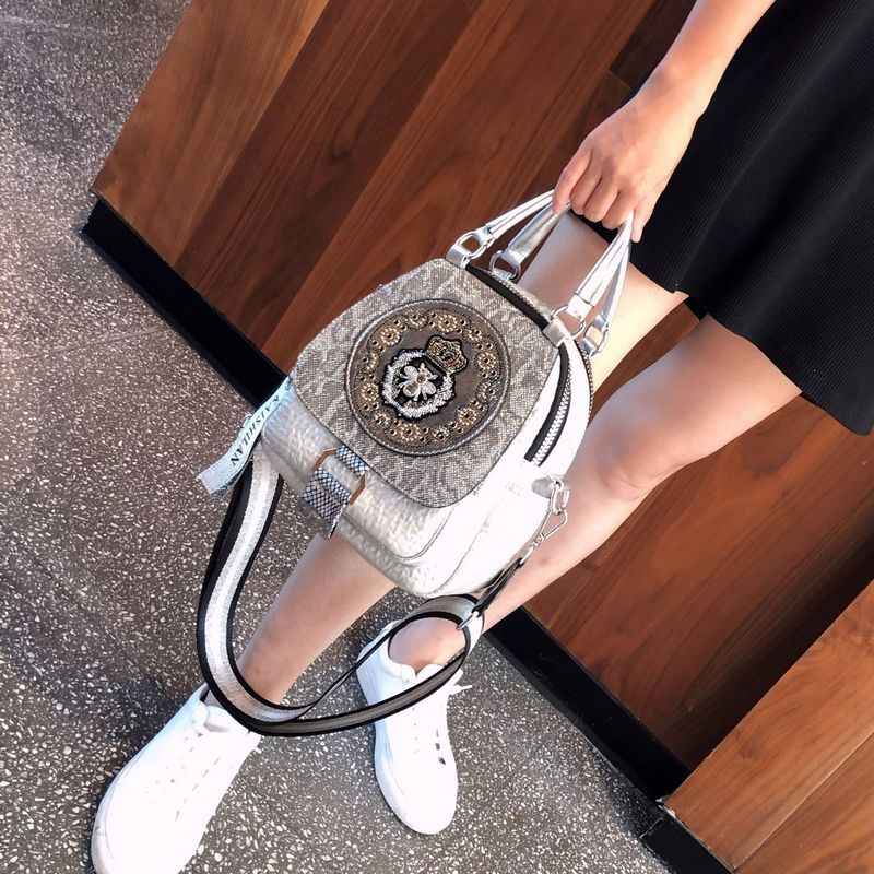Super Hot Hot Rhinestone Backpack Women's 2025 New Fashion Women's Backpack High-end Genuine Leather Crossbody Bag Light Luxury