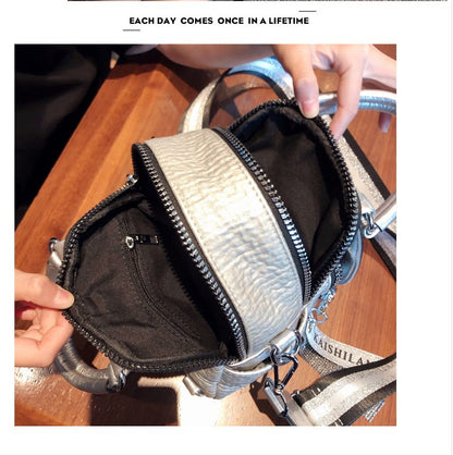 Super Hot Hot Rhinestone Backpack Women's 2025 New Fashion Women's Backpack High-end Genuine Leather Crossbody Bag Light Luxury