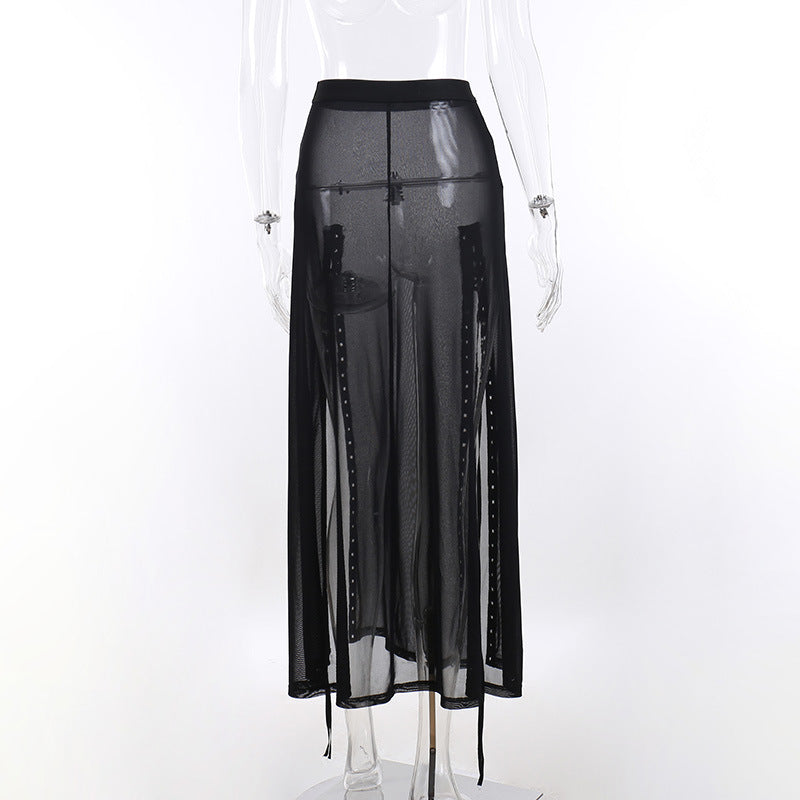 Punk Faux Leather Cropped Jacket with Rivets - Women's Streetwear