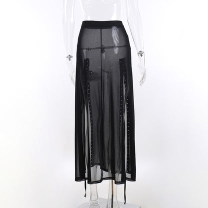 Punk Faux Leather Cropped Jacket Women Spring 2024 Streetwear Sexy Slim Fit Rivet PU Blouse Top