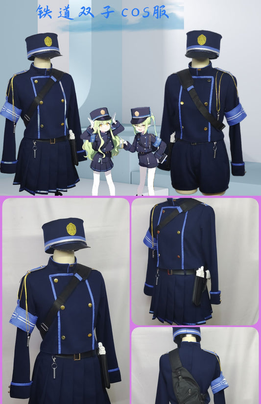 Game Blue Archive Tachibana Nozomi Cosplay Costume Wig Shoes Hikari Cosplay Highlander Railroad Academy Role Play Uniform Prop SS69