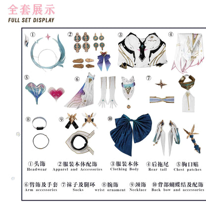 Newly Upgraded Game Cosplay Series: Wuthering Waves-Aemeath Cosplay Costume full set QQcos S-XL