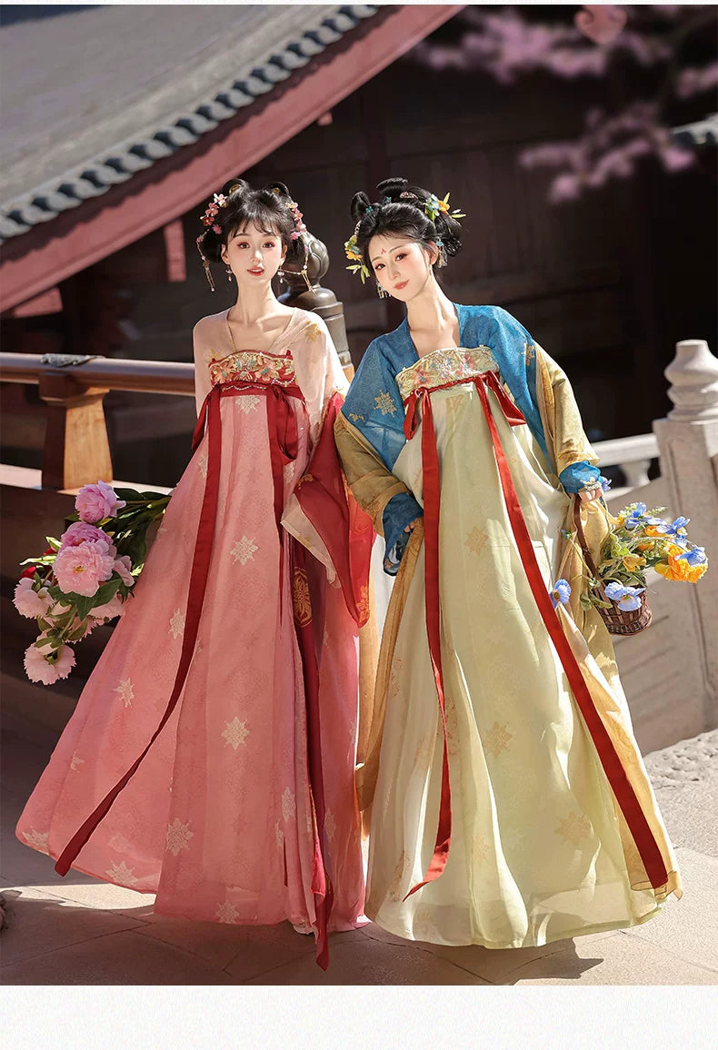 SS69 Women's Traditional Chinese Hanfu Polyester Fairy Dance Costume
