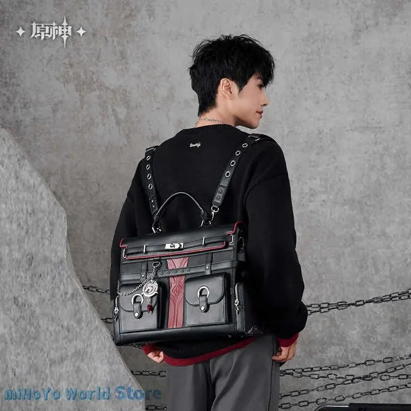 [Official] Wriothesley Bag MiHoYo Original Merch Genshin Impact Wriothesley Theme Impression Serie Backpack Cosplay Knapsack SS69