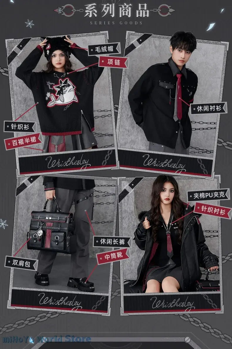 [Official] Wriothesley Bag MiHoYo Original Merch Genshin Impact Wriothesley Theme Impression Serie Backpack Cosplay Knapsack SS69