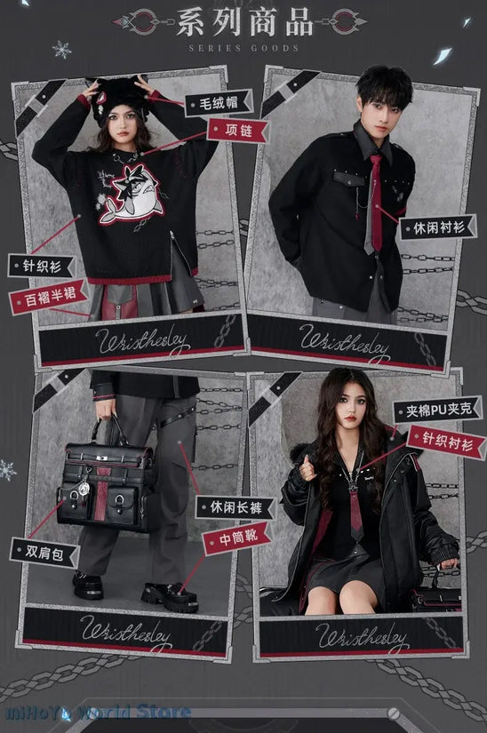 [Official] Wriothesley Bag MiHoYo Original Merch Genshin Impact Wriothesley Theme Impression Serie Backpack Cosplay Knapsack SS69