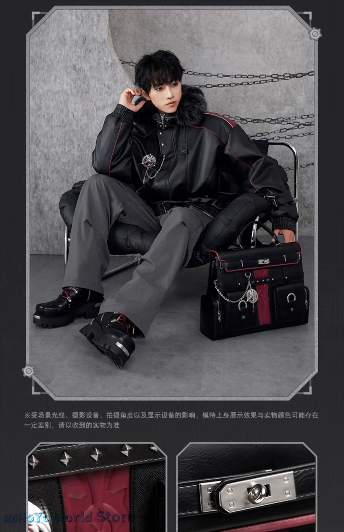 [Official] Wriothesley Bag MiHoYo Original Merch Genshin Impact Wriothesley Theme Impression Serie Backpack Cosplay Knapsack SS69