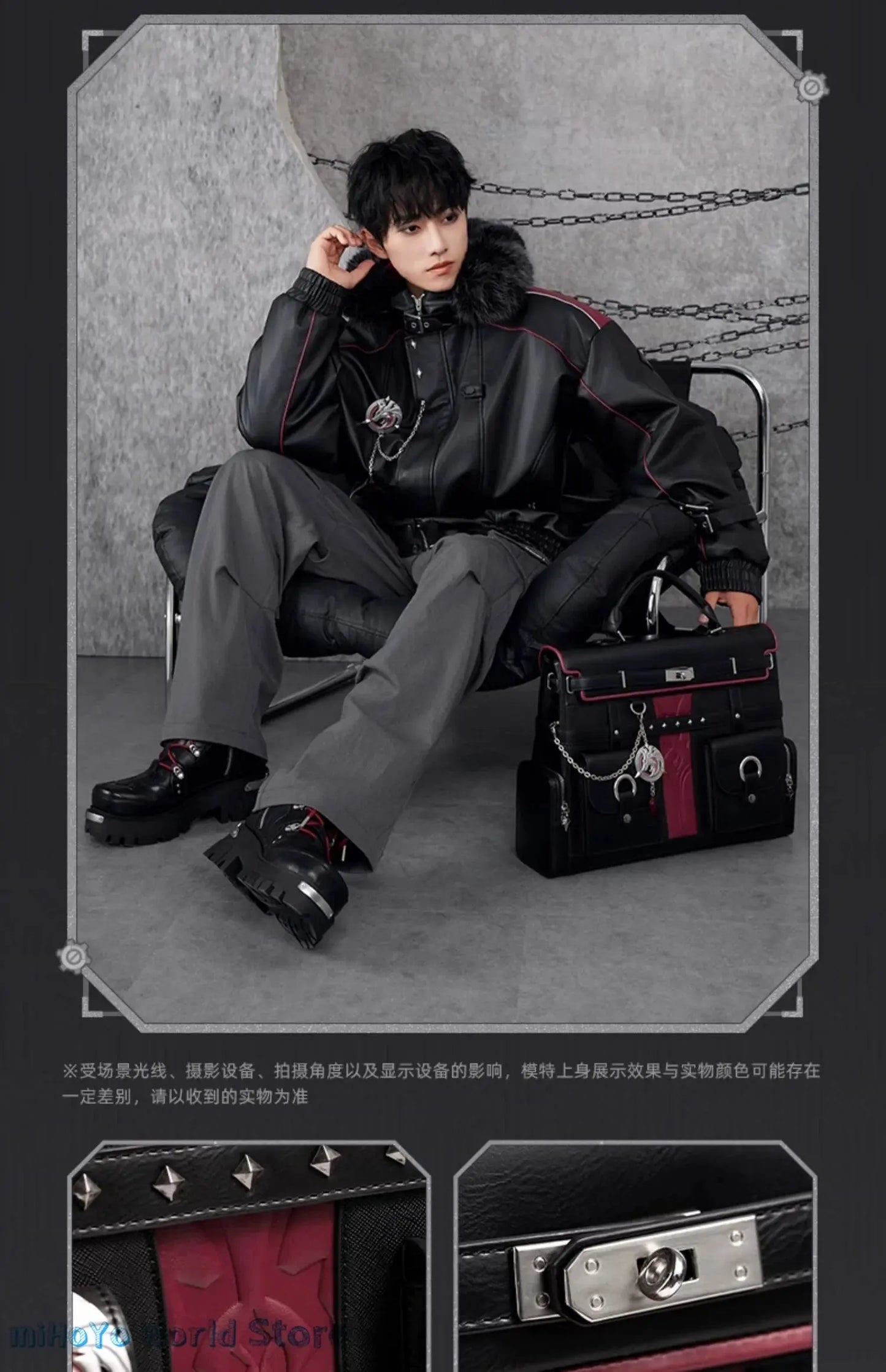 [Official] Wriothesley Bag MiHoYo Original Merch Genshin Impact Wriothesley Theme Impression Serie Backpack Cosplay Knapsack SS69