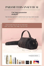One Shoulder Bag Female Design Small Man Messenger Bag Versatile Hand Made Autumn and Winter Plush Cute Cat Bag SS69