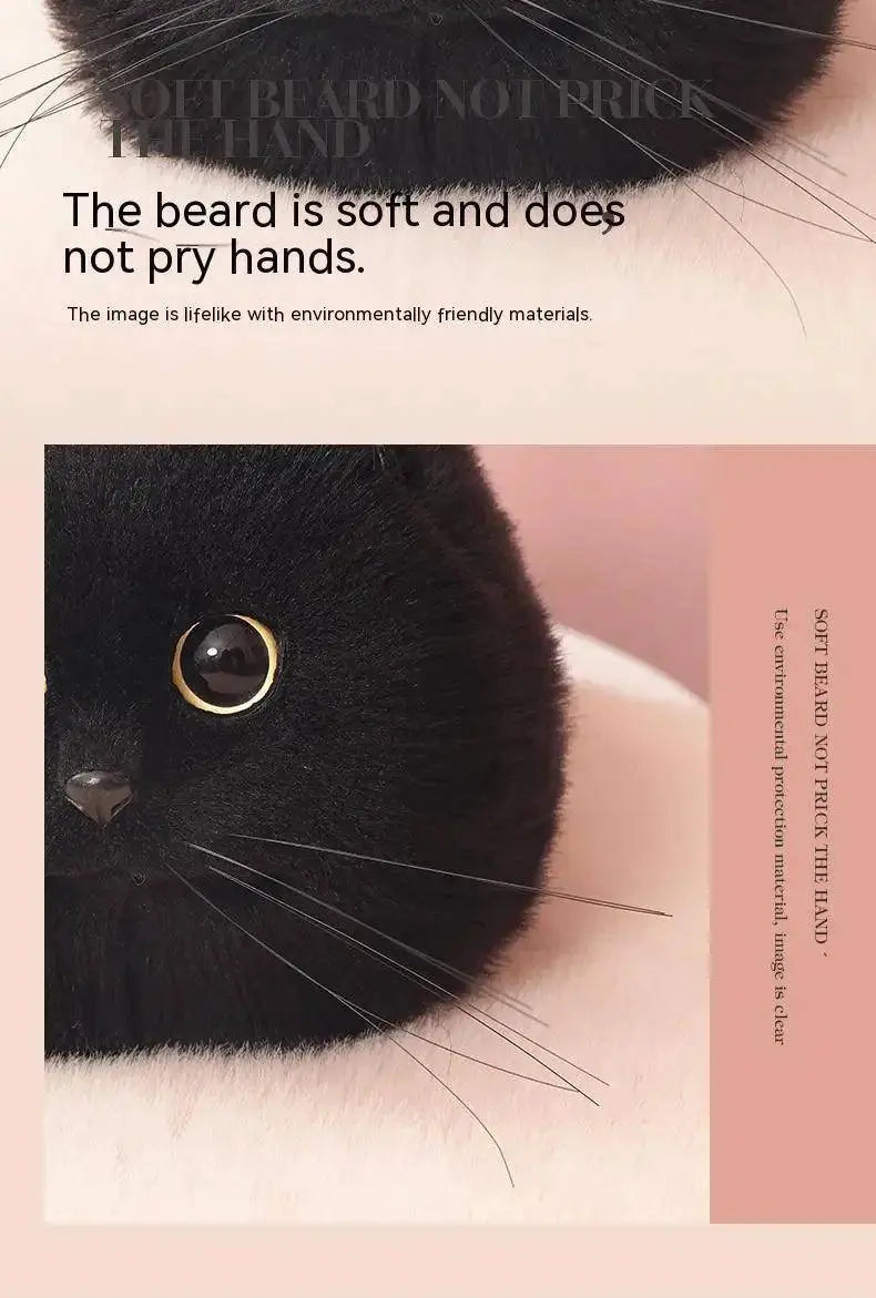 One Shoulder Bag Female Design Small Man Messenger Bag Versatile Hand Made Autumn and Winter Plush Cute Cat Bag SS69