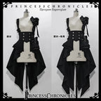 Ouji Outfit Cool Lolita Waist Cincher w. High Low Skirt by Princess Chronicles ~ Rabbit Theater Corset Costume Ouji Lolita Blous - SS69