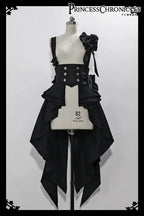 Ouji Outfit Cool Lolita Waist Cincher w. High Low Skirt by Princess Chronicles ~ Rabbit Theater Corset Costume Ouji Lolita Blous - SS69