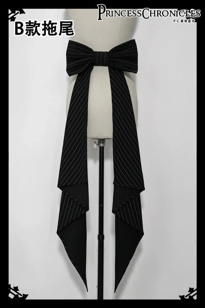 Ouji Outfit Cool Lolita Waist Cincher w. High Low Skirt by Princess Chronicles ~ Rabbit Theater Corset Costume Ouji Lolita Blous SS69