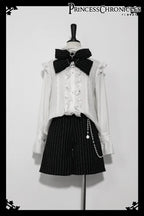 Ouji Outfit Cool Lolita Waist Cincher w. High Low Skirt by Princess Chronicles ~ Rabbit Theater Corset Costume Ouji Lolita Blous SS69