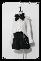 Ouji Outfit Cool Lolita Waist Cincher w. High Low Skirt by Princess Chronicles ~ Rabbit Theater Corset Costume Ouji Lolita Blous SS69