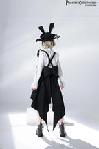 Ouji Outfit Cool Lolita Waist Cincher w. High Low Skirt by Princess Chronicles ~ Rabbit Theater Corset Costume Ouji Lolita Blous SS69