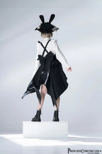 Ouji Outfit Cool Lolita Waist Cincher w. High Low Skirt by Princess Chronicles ~ Rabbit Theater Corset Costume Ouji Lolita Blous SS69