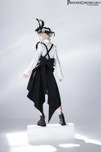 Ouji Outfit Cool Lolita Waist Cincher w. High Low Skirt by Princess Chronicles ~ Rabbit Theater Corset Costume Ouji Lolita Blous SS69