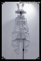 Ouji Outfit Cool Lolita Waist Cincher w. High Low Skirt by Princess Chronicles ~ Rabbit Theater Corset Costume Ouji Lolita Blous SS69