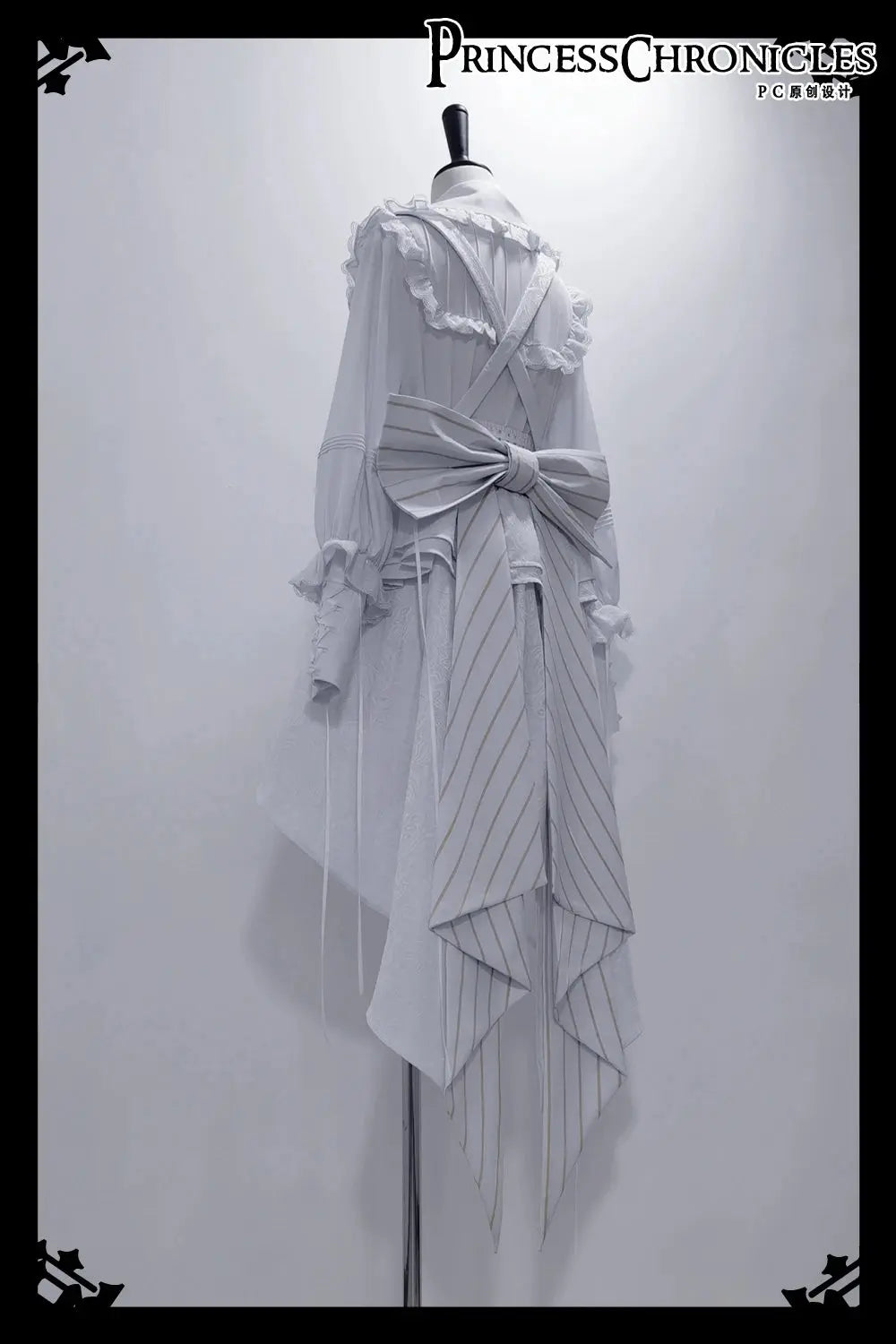 Ouji Outfit Cool Lolita Waist Cincher w. High Low Skirt by Princess Chronicles ~ Rabbit Theater Corset Costume Ouji Lolita Blous SS69