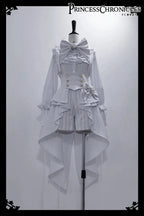 Ouji Outfit Cool Lolita Waist Cincher w. High Low Skirt by Princess Chronicles ~ Rabbit Theater Corset Costume Ouji Lolita Blous SS69