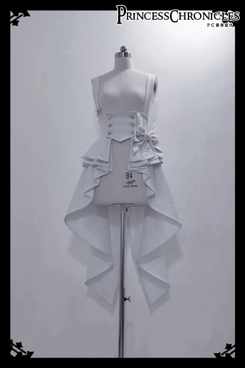 Ouji Outfit Cool Lolita Waist Cincher w. High Low Skirt by Princess Chronicles ~ Rabbit Theater Corset Costume Ouji Lolita Blous SS69