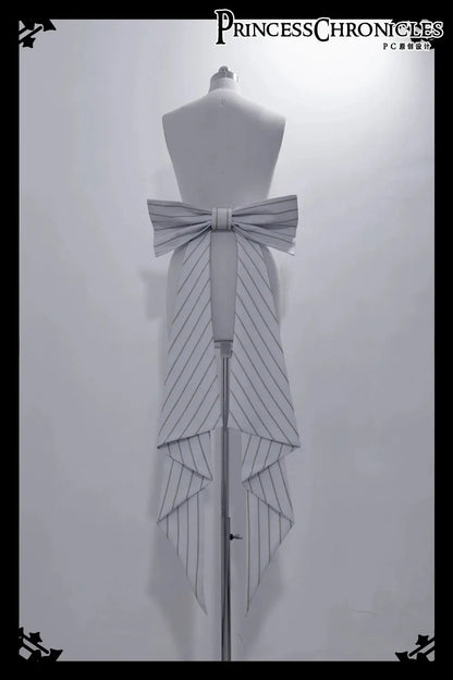 Ouji Outfit Cool Lolita Waist Cincher w. High Low Skirt by Princess Chronicles ~ Rabbit Theater Corset Costume Ouji Lolita Blous SS69