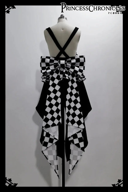 Ouji Outfit Cool Lolita Waist Cincher w. High Low Skirt by Princess Chronicles ~ Rabbit Theater Corset Costume Ouji Lolita Blous SS69