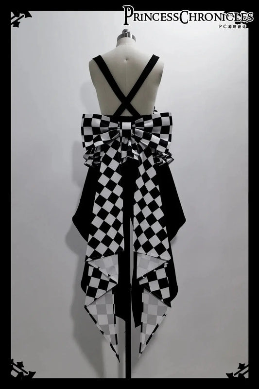 Ouji Outfit Cool Lolita Waist Cincher w. High Low Skirt by Princess Chronicles ~ Rabbit Theater Corset Costume Ouji Lolita Blous SS69